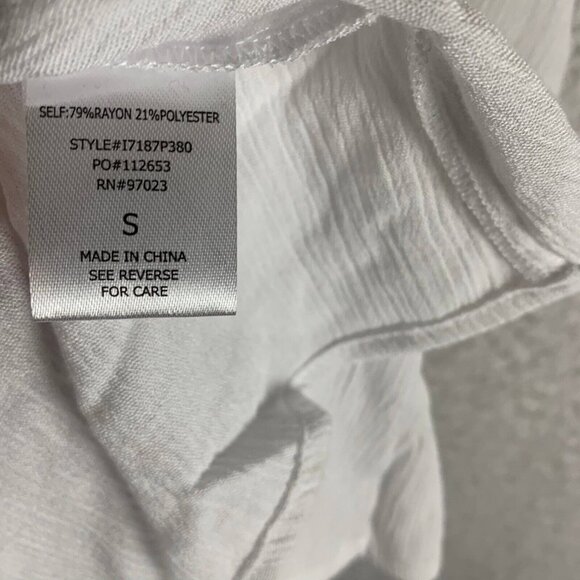 NWT Miken Swimwear Women's Small White Sleeveless Midi Dress Smocked‎ Cover-up - Picture 4 of 10